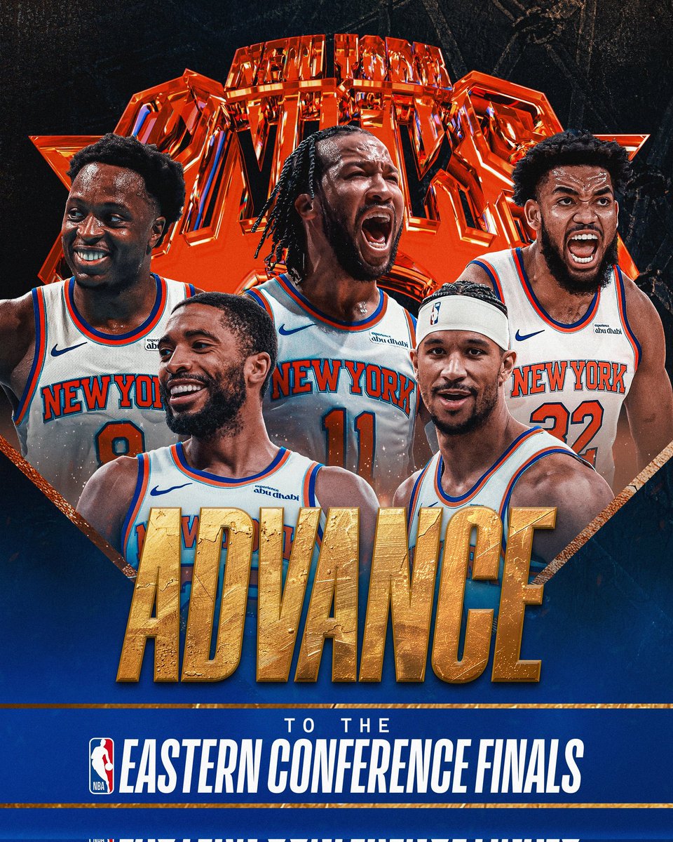 The New York Knicks advance to the Eastern Conference Finals!

#NBAPlayoffs presented by Google
More news link : rity.site/EBZiA