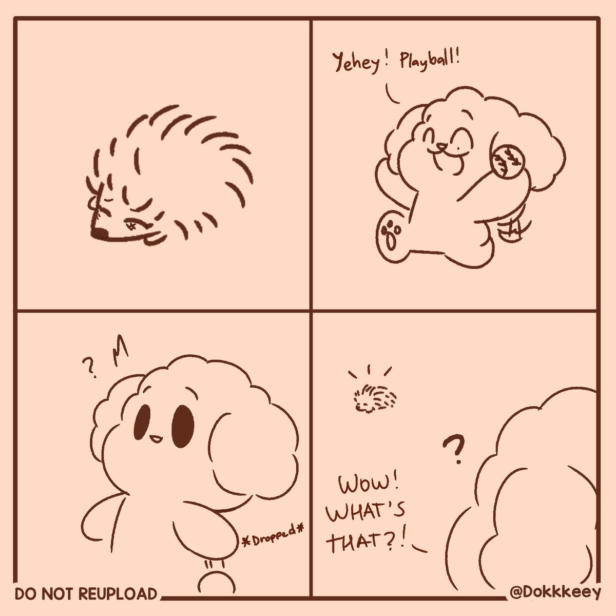Dokkkeey's tweet photo. Doa and shuu the hedgehog🐶🦔 https://t.co/OOwk3zYP3d