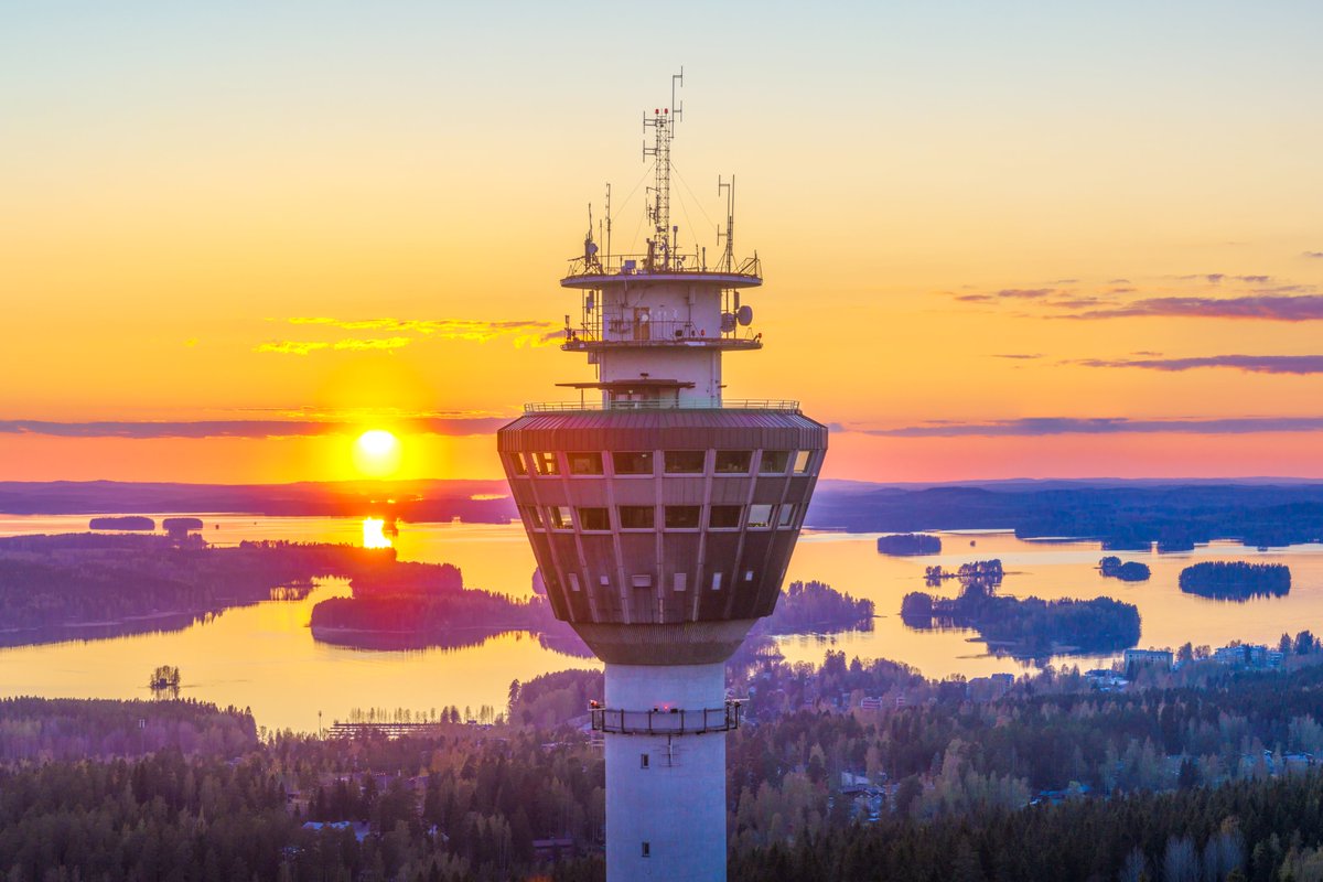 Perusiltatunnelmaa Puijolta. #puijo #puijopeak #kuopio #finlandlakeland