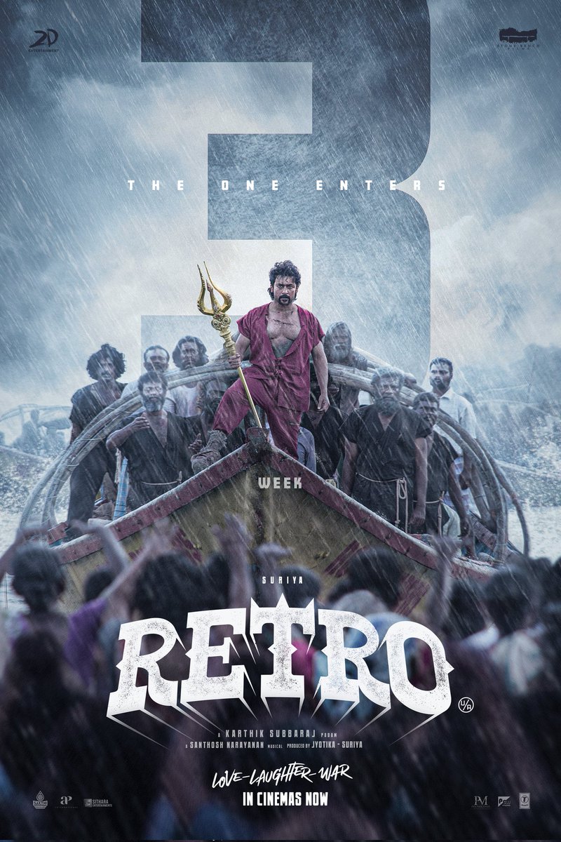 2D Entertainment (@2d_entpvtltd) on Twitter photo Setting foot into the 3rd week of The One’s show 🔱🔥
Book your tickets for #Retro here
🔗 linktr.ee/RetroTheMovie
#RetroRunningSuccessfully #TheOneWon
@Suriya_Offl #Jyotika <a href="/karthiksubbaraj/">karthik subbaraj</a> <a href="/hegdepooja/">Pooja Hegde</a> <a href="/Music_Santhosh/">Santhosh Narayanan</a> <a href="/prakashraaj/">Prakash Raj</a> <a href="/C_I_N_E_M_A_A/">joju george</a> <a href="/rajsekarpandian/">Rajsekar Pandian</a> Setting foot into the 3rd week of The One’s show 🔱🔥
Book your tickets for #Retro here
🔗 linktr.ee/RetroTheMovie
#RetroRunningSuccessfully #TheOneWon
@Suriya_Offl #Jyotika <a href="/karthiksubbaraj/">karthik subbaraj</a> <a href="/hegdepooja/">Pooja Hegde</a> <a href="/Music_Santhosh/">Santhosh Narayanan</a> <a href="/prakashraaj/">Prakash Raj</a> <a href="/C_I_N_E_M_A_A/">joju george</a> <a href="/rajsekarpandian/">Rajsekar Pandian</a>