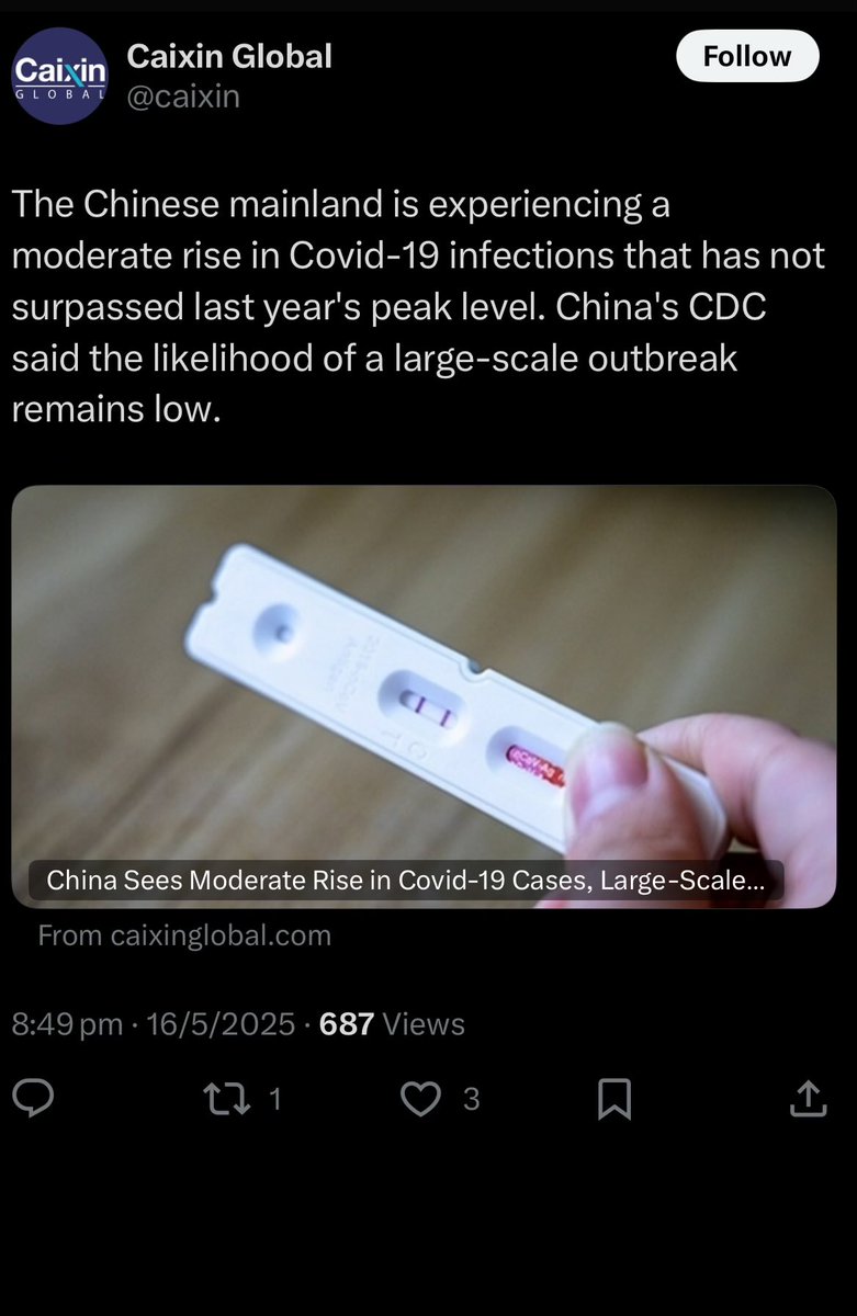 I don’t believe for one moment that there is just a moderate rise. They’d be inundated right now. Cases have been surging for the past fortnight with the rise of NB.1.8.1. This spreads aggressively and will cause significant acute and long term complications. Watch your cells.