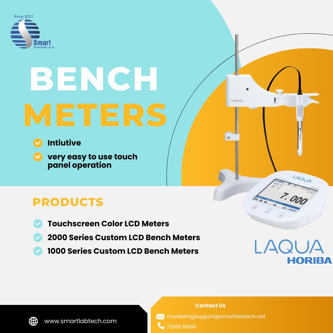 SmartLabTech2's tweet image. Smart Labtech presents the HORIBA LAQUA Bench Top Meters - Intuitive and very easy to use touch panel operation.
To know more contact- 7288888016
marketingsupport@smartlabtech.net
#smartlabtech #electrochemistry #pHMeters #conductivity #multiparameters #tdsmeters