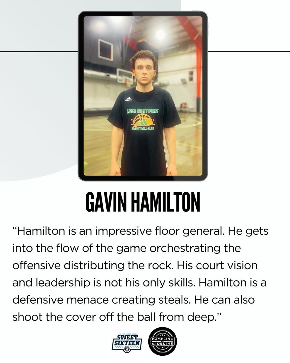 Gavin Hamilton is a class of 2026 prospect who will certainly push to be recognized as the best point guard during the #SWEET16 There will be some stiff competition but he will truly emerge as one to track the remainder of the summer. He is the orchestra who helps keep the