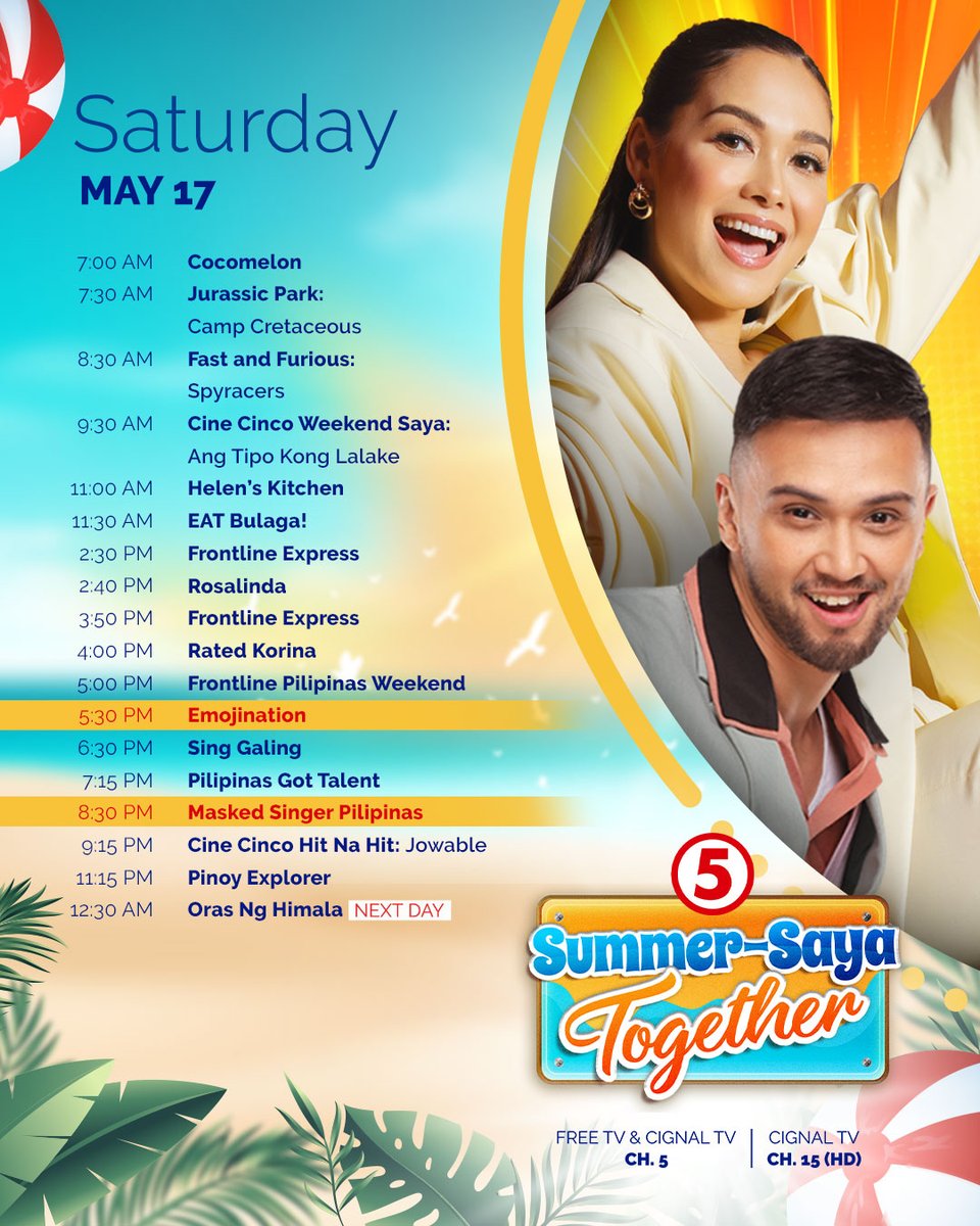 ralphierce's tweet image. TV5 has replaced #News5Alerts with Saturday editions of #FrontlineExpress starting today.

Said newscasts will still be anchored by Nikki De Guzman.

Meanwhile, #FrontlineWeekend is cut to 30 mins today, hence the need to compensate for the lost airtime.