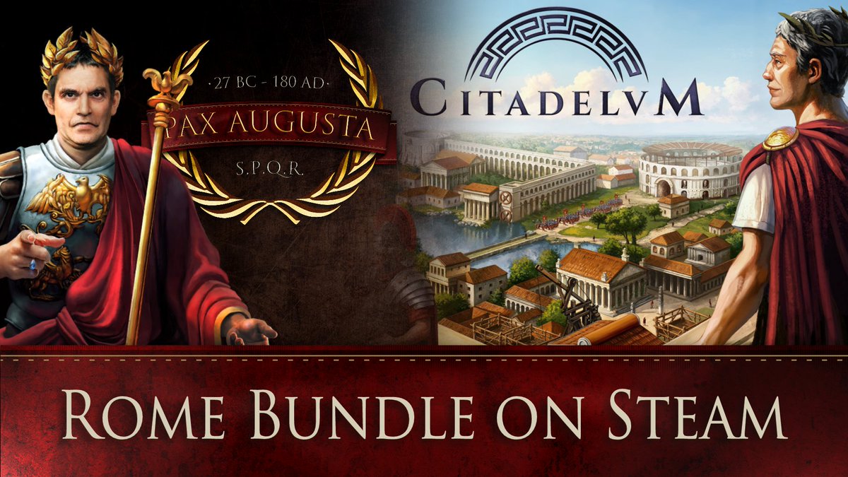 PaxAugusta (@paxaugustagame) on Twitter photo The best Roman bundle on Steam
🏦Citadelum + Pax Augusta
Build the most beautiful Roman cities ever. Help Rome flourish again. Make Caesar proud!
store.steampowered.com/app/1989760/Pa…
store.steampowered.com/app/2603020/Ci…
<a href="/abylight/">Abylight Studios 🎮 CITADELUM-EXOGRAPHER-ANOXIA</a> The best Roman bundle on Steam
🏦Citadelum + Pax Augusta
Build the most beautiful Roman cities ever. Help Rome flourish again. Make Caesar proud!
store.steampowered.com/app/1989760/Pa…
store.steampowered.com/app/2603020/Ci…
<a href="/abylight/">Abylight Studios 🎮 CITADELUM-EXOGRAPHER-ANOXIA</a>