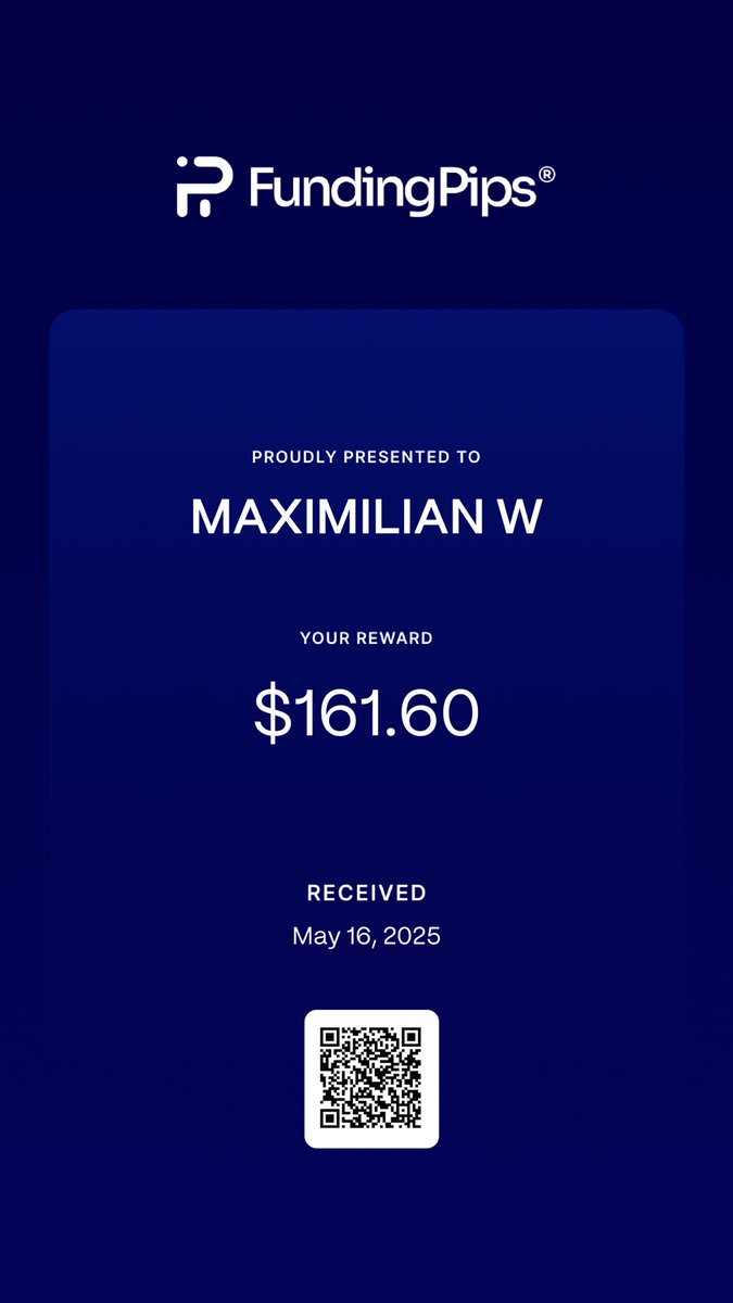 maxlbtc's tweet image. Closed the week with another payout from @fundingpips 

again processed within 24h !