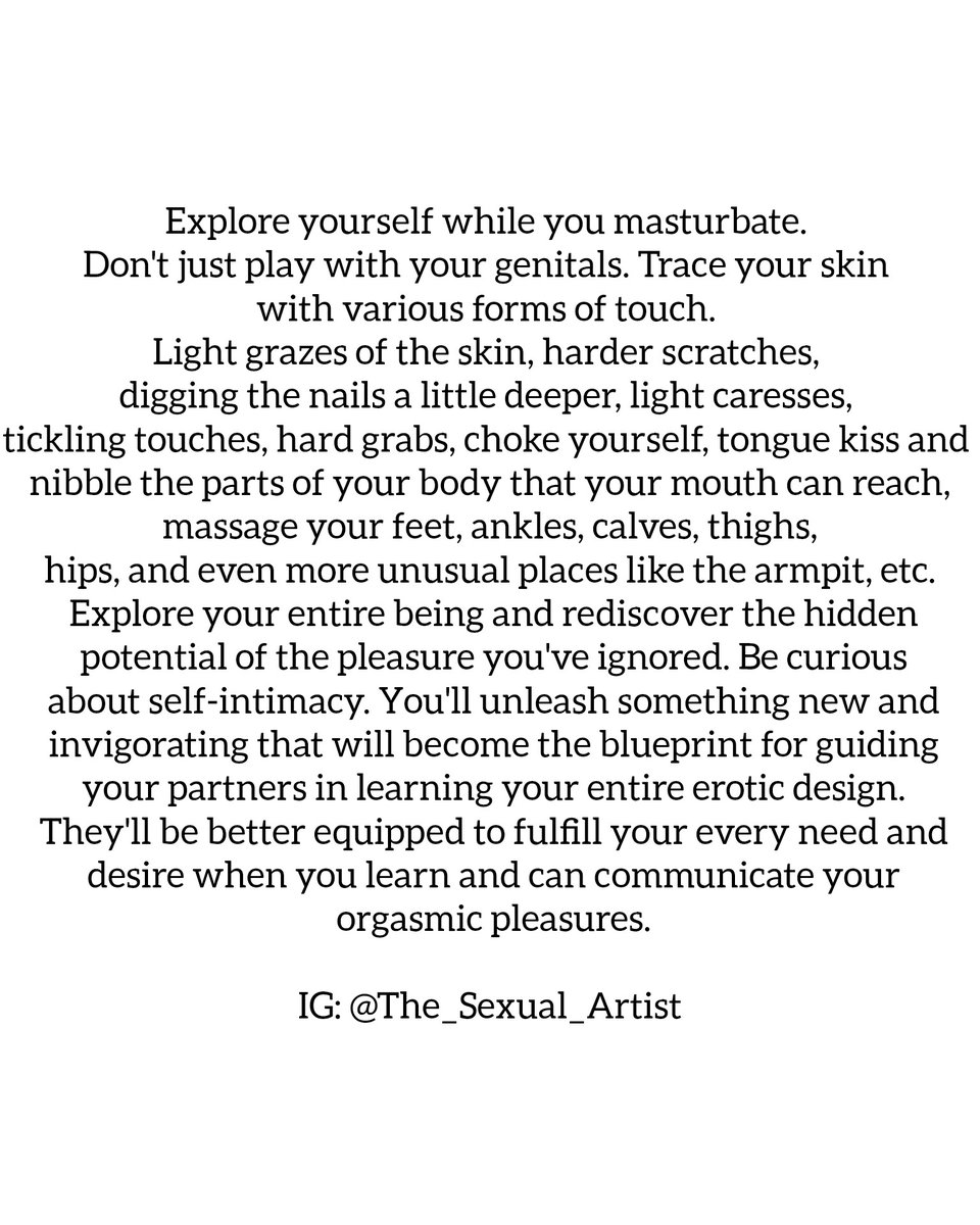 TheSexualArtist's tweet photo. What do you do to explore yourself during intimate moments alone? https://t.co/4D00rni7is