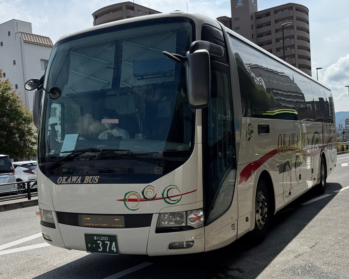 ♢大川自動車（株）[大川バス]/374「高松[営]/本社〈予備車〉」 〔香川