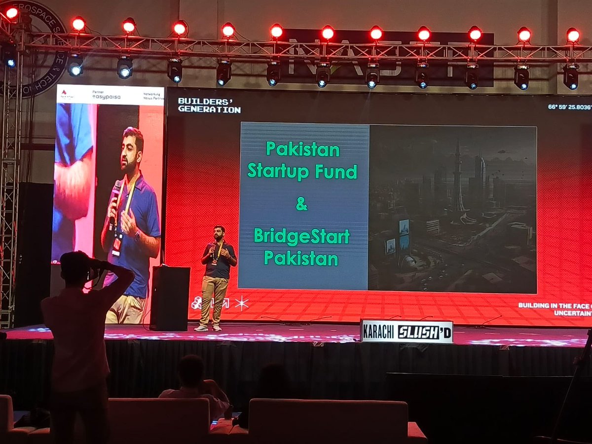iGhazalaZ's tweet photo. Nayab Babar takes the stage to share his insights on the struggles of getting startup funding in Pakistan &amp; how BridgeStart Pakistan is solving the problem! 🔥

#katalystlabs #karachislushd #karachislushd2025 #buildersgeneration 
#khislushd
#karachislushdkatalystlabs https://t.co/Rs6JVWc0Ui