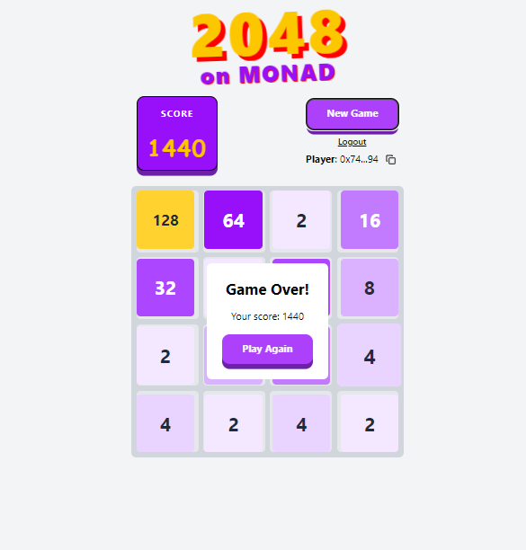 langlogirl21's tweet photo. @monad_xyz well my score is 1440 https://t.co/EVmnlTwn07