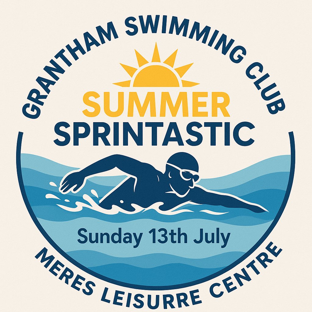 Grantham Swimming Club Summer SPRINTASTIC

Sunday 13th July 2025
Meres Leisure Centre,

Celebrate the end of the swim season with fast-paced racing and great summer vibes!

Join us at our SPRINTASTIC short-distance meet—perfect for PBs, racing experience, and end-of-season fun.