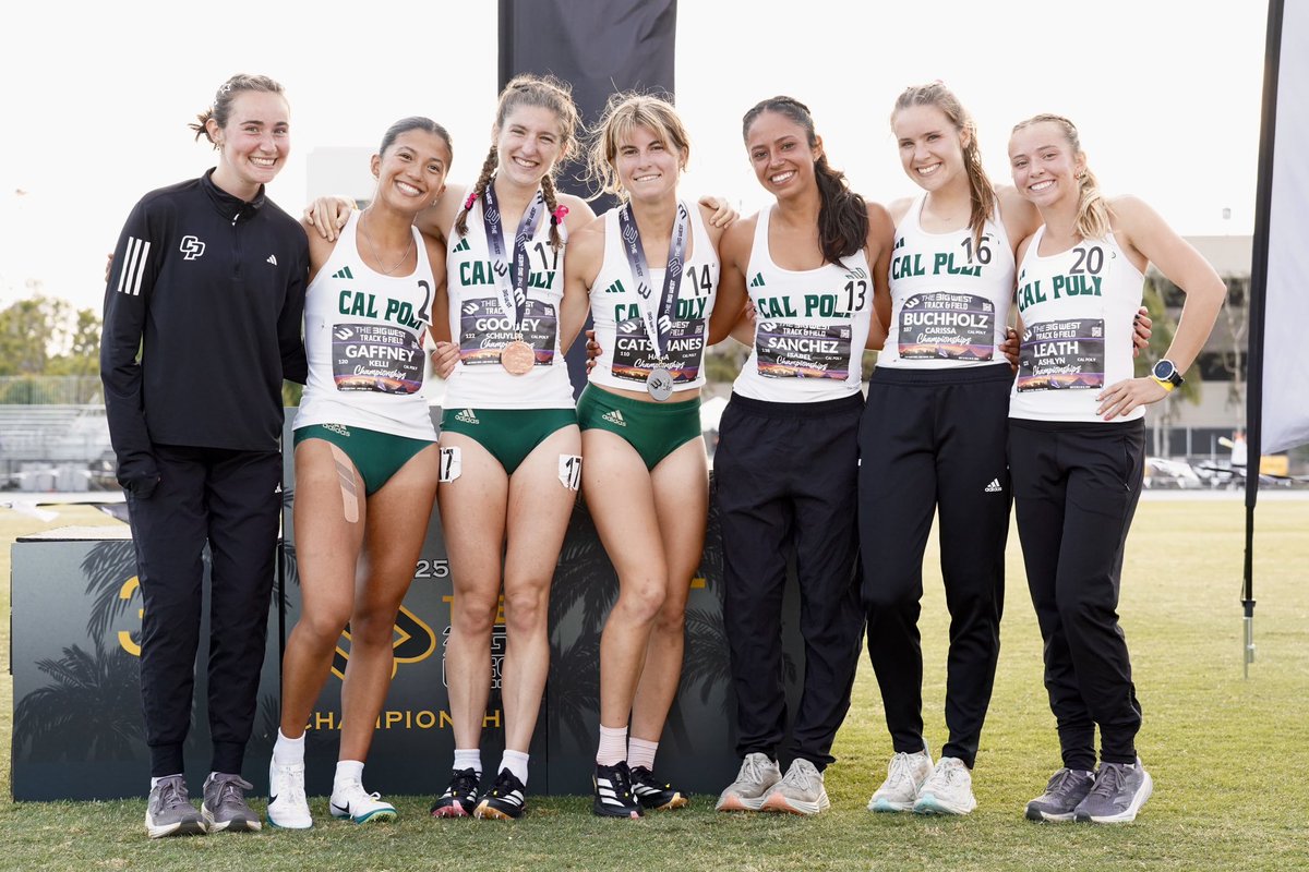 CalPolyTrack_XC's tweet photo. One last shoutout tonight to our women’s 10K 👏

Their incredible performance has us sitting in second place as a team after Day 1!! 

#RideHigh🐎👟 https://t.co/nHs7PIokn9