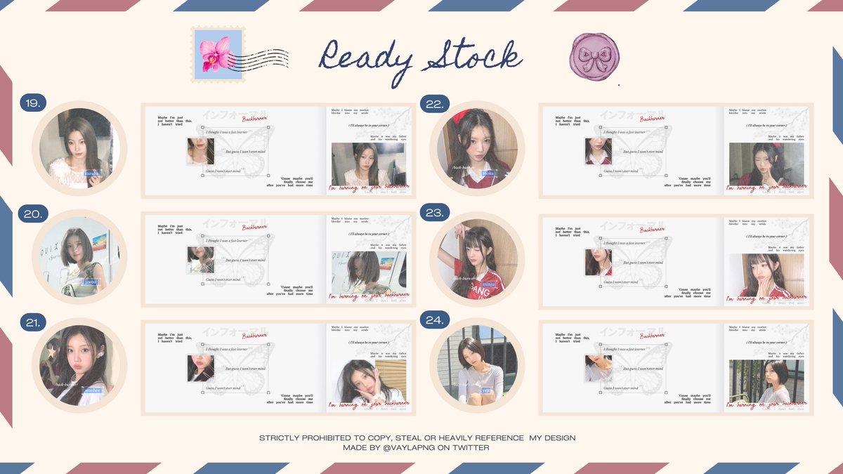 help rt please? thank you. ♡

vayla bawa layout ready stock dari catalogue ‘backburner’ pricinya 10K only, free retext, get ava png dan jpg yaaa! cek ALT untuk list chara nya, bisa langsung dm vayla untuk take. ♡

#zonauang #zonaba