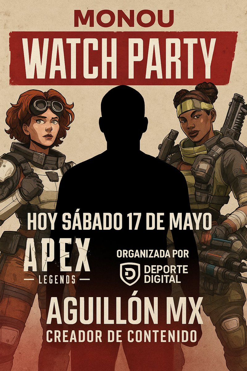 Aguillon_MX (@aguillon_mx) on Twitter photo Hoy estaré presente en la Watch Party de Apex Legends en las instalaciones de Monou, organizada por <a href="/DeporteDigitalH/">Deporte Digital 01</a> . ¡No falten, nos vemos ahí para disfrutar juntos de toda la acción! #ApexLegends #WatchParty #AguillónMX Hoy estaré presente en la Watch Party de Apex Legends en las instalaciones de Monou, organizada por <a href="/DeporteDigitalH/">Deporte Digital 01</a> . ¡No falten, nos vemos ahí para disfrutar juntos de toda la acción! #ApexLegends #WatchParty #AguillónMX