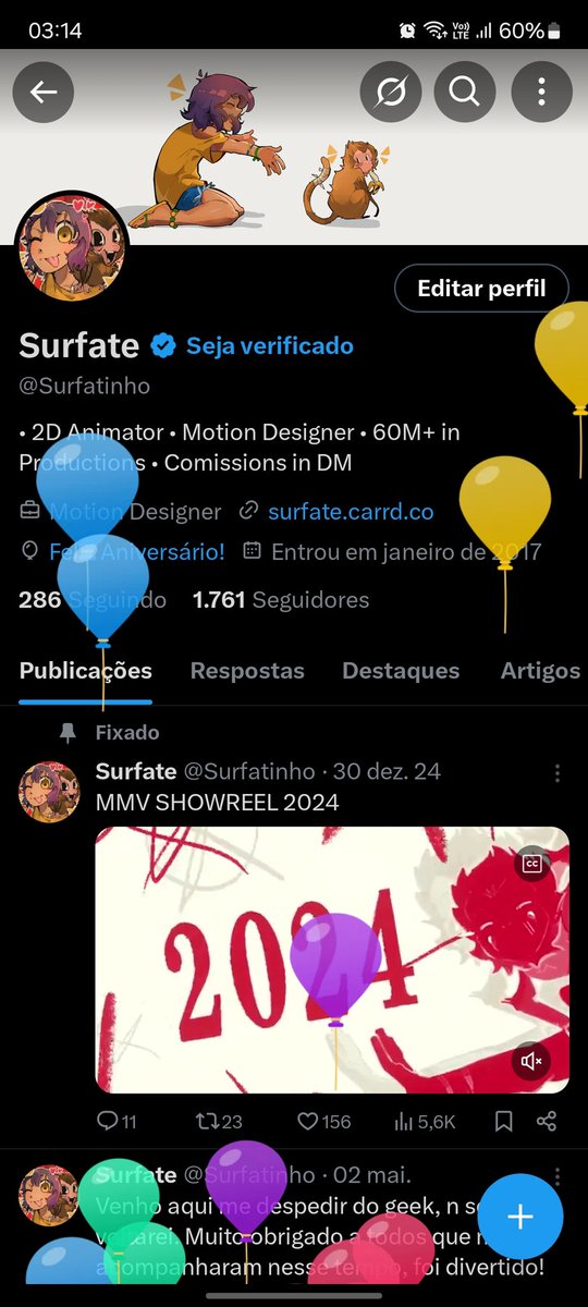 Balão subiu!! ( n esse q vc tá pensando )