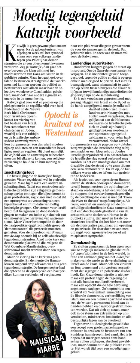 René Kemp ⭐ (@rkemp59) on Twitter photo Geweldige column over Katwijk.
Dank <a href="/nausicaamarbe/">Nausicaa Marbe 🇺🇦</a>.
Het is een wonder dat de stoppen niet eerder doorgeslagen zijn bij de bevolking die klaar is met dat ’From the river to the sea’-megafoongekrijs 👌 Geweldige column over Katwijk.
Dank <a href="/nausicaamarbe/">Nausicaa Marbe 🇺🇦</a>.
Het is een wonder dat de stoppen niet eerder doorgeslagen zijn bij de bevolking die klaar is met dat ’From the river to the sea’-megafoongekrijs 👌