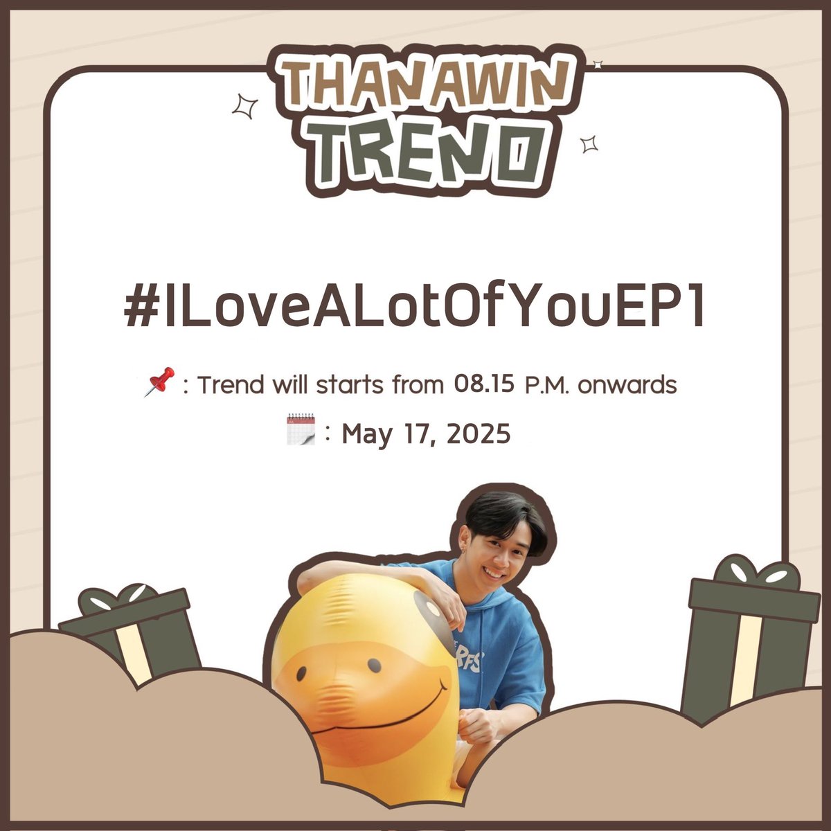 T_TrendForLouis's tweet photo. “I Love ‘A Lot Of’ You รัก มาก เธอ”⛈️🌈

🗓 : 17.05.25 (Today!) 
#️⃣ : #.ILoveALotOfYouEP1
⏰ : 20:30 น. ทางช่อง GMM25
และรับชมย้อนหลังทาง Netflix เวลา 21:30 น.

💢มาร่วมกันส่งกำลังใจกันเยอะ ๆ นะคะ 
คืนนี้เจอกันค่ะ❕

และสามารถติดแท็ก👇🏻

#louis_thanawin #AlphaJetของหลุยส์ https://t.co/Paq9fXw8dT