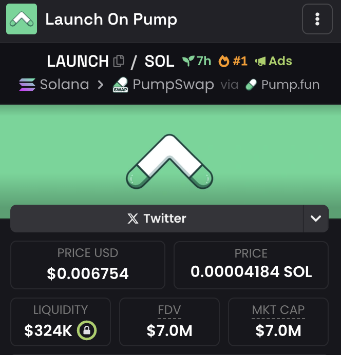 $LAUNCH 300k -> 7m 

Higher