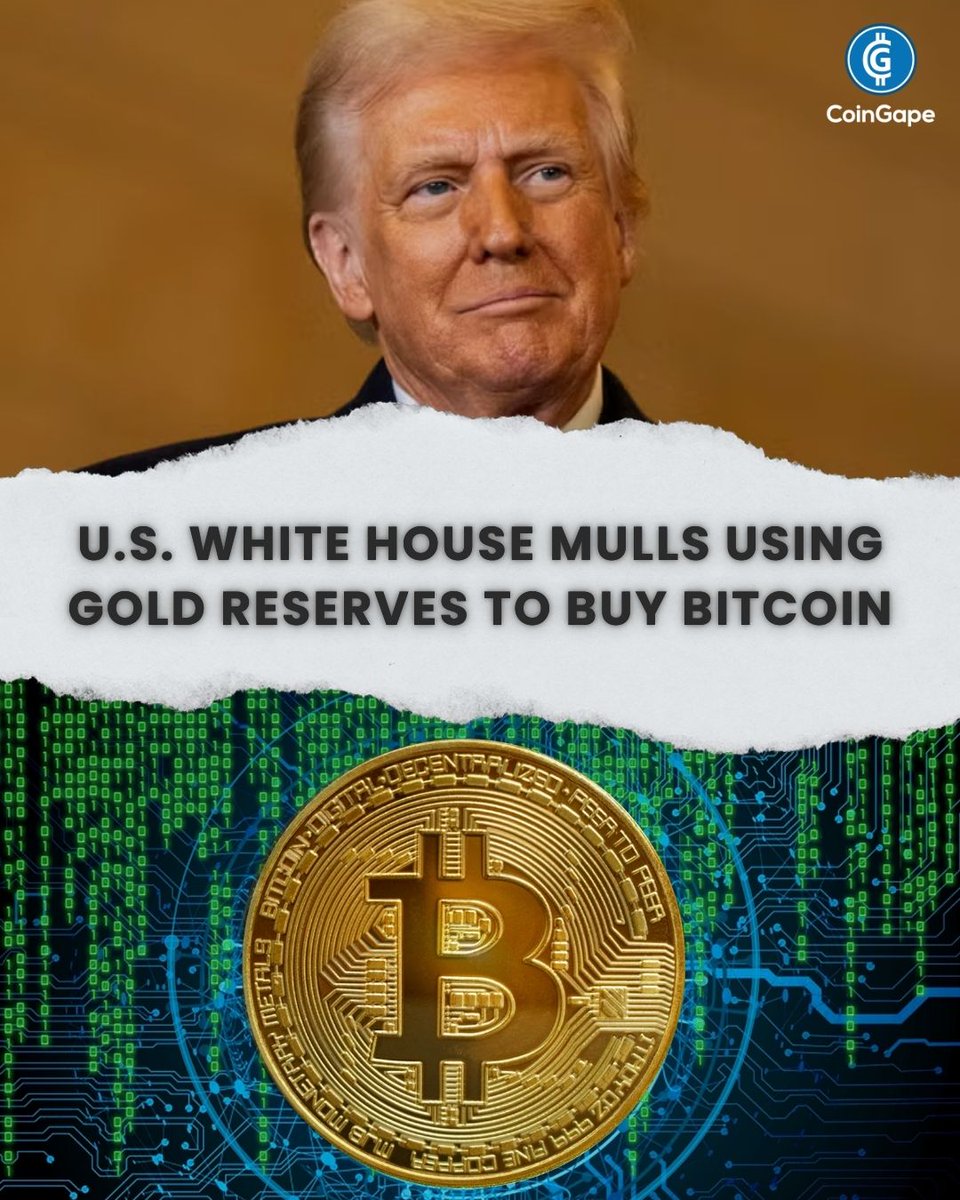 🚨 BIG NEWS! The U.S. White House is reportedly ready to utilise gold  reserves to go ALL-IN on $BTC! 🪙🔥 #Gold out, $BTC in? Could this be the  ultimate crypto power move?