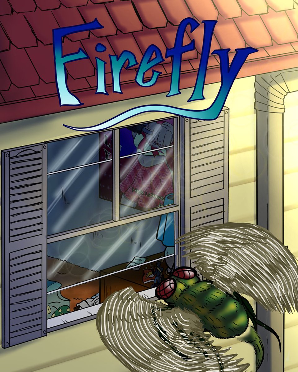 LF_comic's tweet photo. Yo everyone! We’re back with a Webtoons comic contest submission! This mini-comic, titled Firefly, follows Kai as he is confronted with an unexpected guest in his room 🪰 😱  Check it out here: https://t.co/1lwd1zSVsD https://t.co/T8axD9ch9m