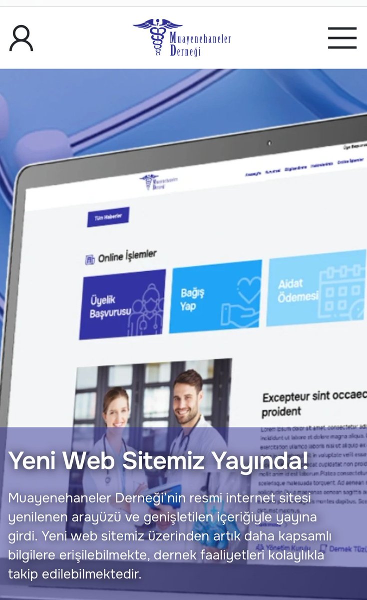 Derneğimiz web sitesi yeniledi. 
Derneğimize üye olan hekimler artık tanıtımlarını dernek web sitesi üzerinden de yapabilecekler.
muayenehanelerdernegi.org