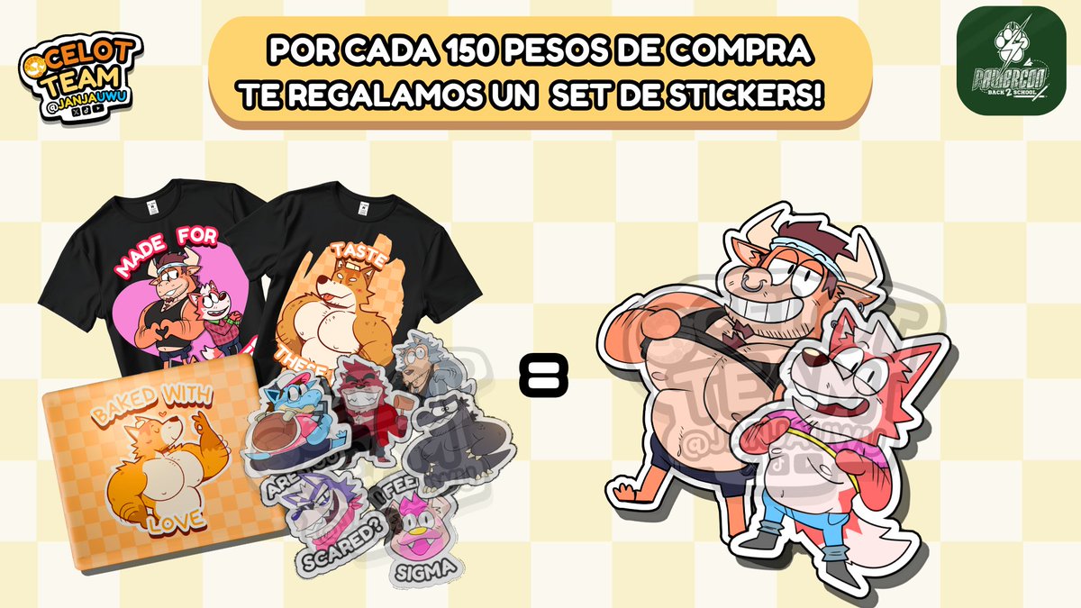 Recuerden que podrán encontrar Janja merch en la pawercon, <a href="/Ocelot_Team_/">Ocelot Team</a> serán los encargados de venderla!

es la primera vez que hago esto así que si les interesa apoyen jeje

wtfff un post en español