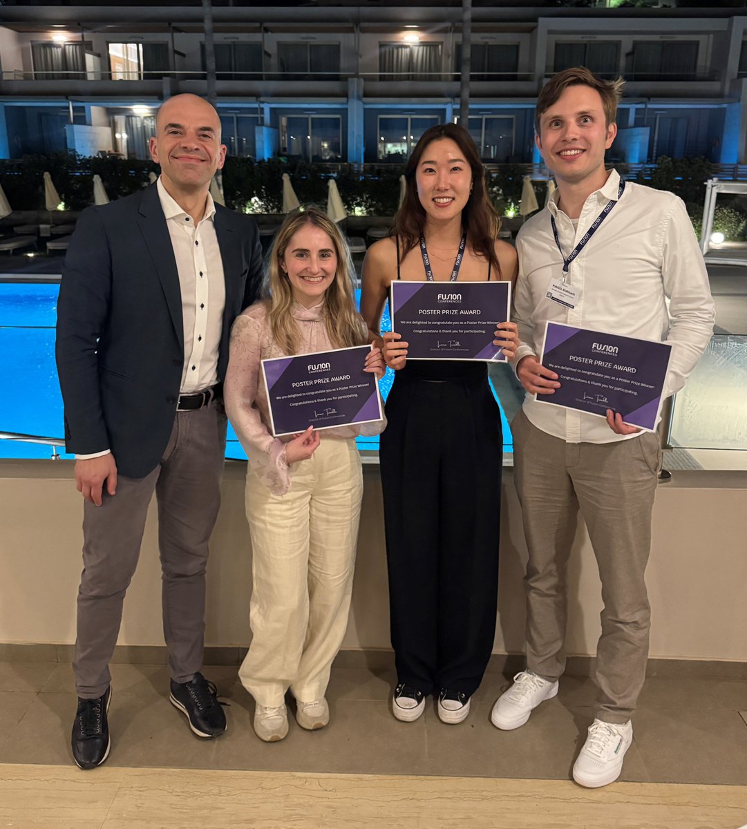 Fusion Conferences (@fusion_conf) on Twitter photo Congratulations to our poster winners and a huge thank you to <a href="/PershingSqFdn/">Pershing Square Philanthropies</a> for sponsoring the prizes
#MyeloidMalignancies25 Congratulations to our poster winners and a huge thank you to <a href="/PershingSqFdn/">Pershing Square Philanthropies</a> for sponsoring the prizes
#MyeloidMalignancies25