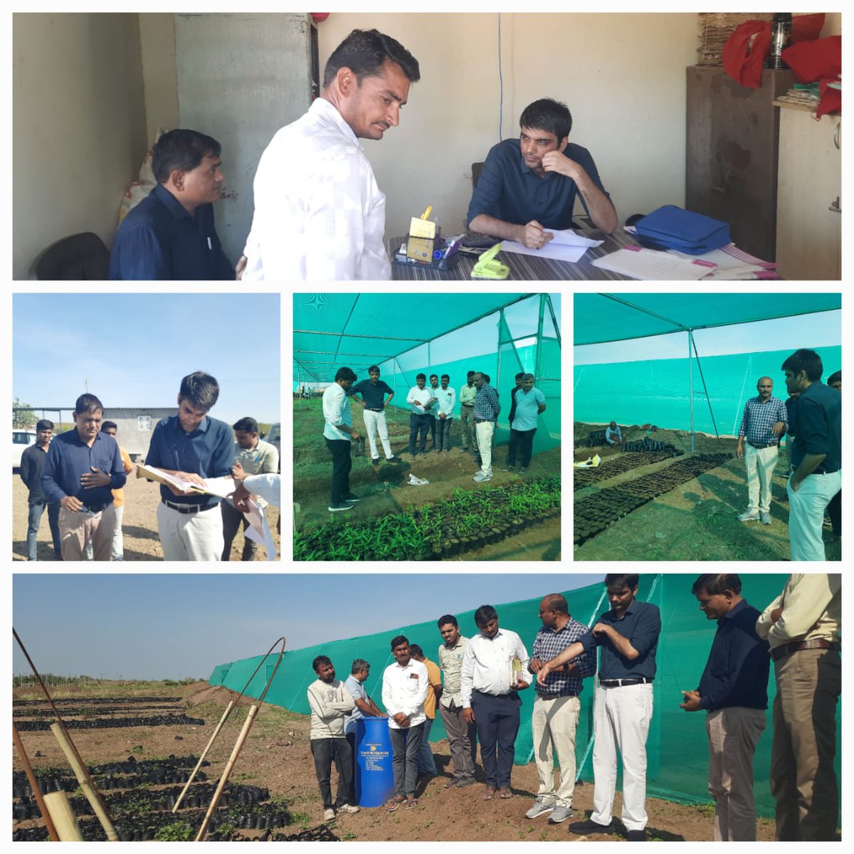 જેસર તાલુકાની મુલાકાત કરીં વિકાસના કામો, ગ્રામ પંચાયતની મુલાકાત તેમજ સ્વ સહાય જૂથ કરજાળા નર્સરીની મુલાકાત લીધેલ અને ફાર્મર રજીસ્ટ્રેશન અને વિકાસના કામો અંગે માર્ગદર્શન આપેલ.