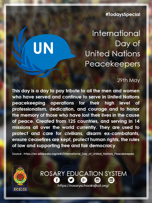 RosaryTweets's tweet photo. Help us Spread the Word!!! Share with your Friends!!! #TodaysSpecial
International Day of United Nations Peacekeepers
@UNPeacekeeping
@unmissmedia
@UN_CYPRUS
@UN
@UNDP
@UNDESA https://t.co/cTCl26n0mF