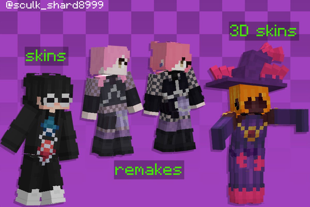 sculk_shard8999's tweet image. ¡¡¡OPPEN COMMISSIONS!!!
🙋♀️Skins 10-20$
🗿Skin remakes 8-18$
😎Skins 3D +5-8$
💾3D models 10-25$
⛏Textures 3-10$
🌆Miniatures (negotiable)
👉💜 and 👉🔁
Contact me on Discord (sculk_shard8999) or by DM
#Minecraft #Blockbench #art