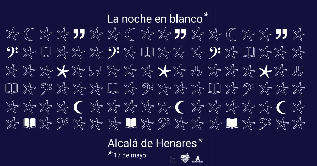 🚀 ¡La #NocheEnBlanco2025 ilumina Alcalá! 🎉

📅 17 de mayo | 150+ actividades:
🎹 Concierto con David Gómez + velas en Palacio Arzobispal.
🍴 Tapas europeas y foodtrucks en #CallejeandoFoodfest.
📺 Eurovisión en pantalla gigante + Saint Pedro en directo.
alcalaylosniños.es/planes/activid…