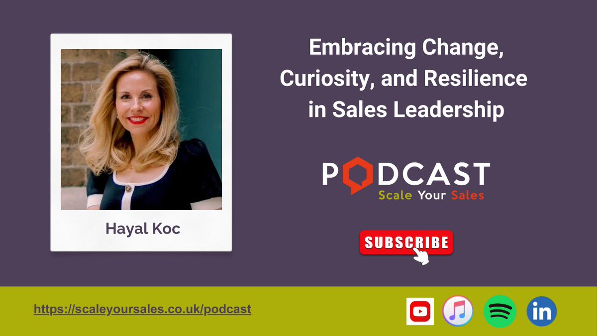 #ScaleYourSales #Podcast with guest #HayalKoc, sheds light on her multicultural journey &amp; how leaders can empower teams by letting go of fixed outcomes. Watch &amp; subscribe <a href="/YouTube/">YouTube</a>, rate &amp; review <a href="/iTunes/">iTunes</a> youtu.be/BjEg63saLEY