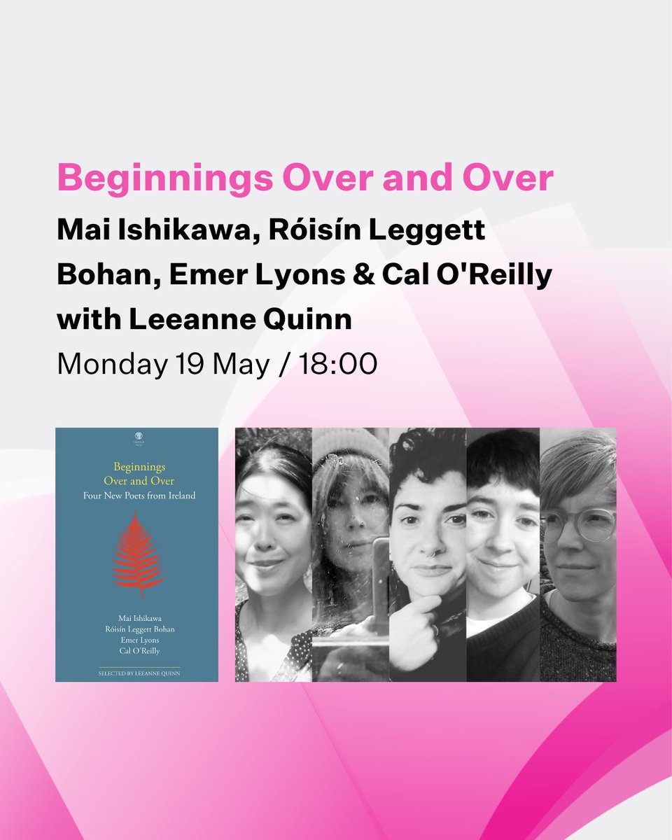 Dedalus Press (@dedaluspress) on Twitter photo Monday 19th May @ 6pm <a href="/ILFDublin/">International Literature Festival Dublin</a>
'Beginnings Over and Over: Four New Poets from Ireland' edited by Leeanne Quinn
(Dedalus Press, Apr 2025)
<a href="/ilfdublin/">International Literature Festival Dublin</a>
#ILFD25 Monday 19th May @ 6pm <a href="/ILFDublin/">International Literature Festival Dublin</a>
'Beginnings Over and Over: Four New Poets from Ireland' edited by Leeanne Quinn
(Dedalus Press, Apr 2025)
<a href="/ilfdublin/">International Literature Festival Dublin</a>
#ILFD25