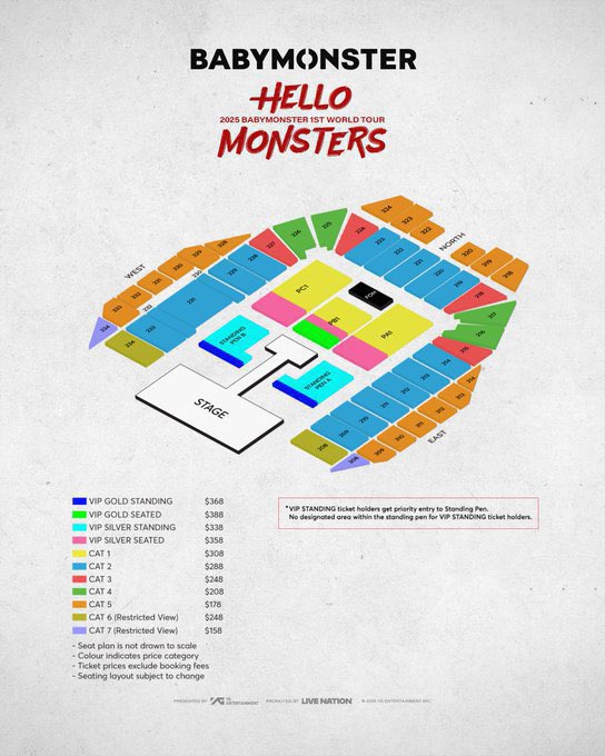 RicKe_Fx's tweet photo. wts lfb 
BABYMONSTER 1ST WORLD TOUR <HELLO MONSTERS> IN SINGAPORE🇸🇬
✅2x VIP Gold pen A
✅3xVIP silver standing
✅2 x Cat 1/6

Local/ international fans can Dm
#BABYMONSTER
#베이비몬스터 #WORLD_TOUR
#HELLO_MONSTERS
#YG #BABYMONSTERinSG https://t.co/1nKqHwI5DW