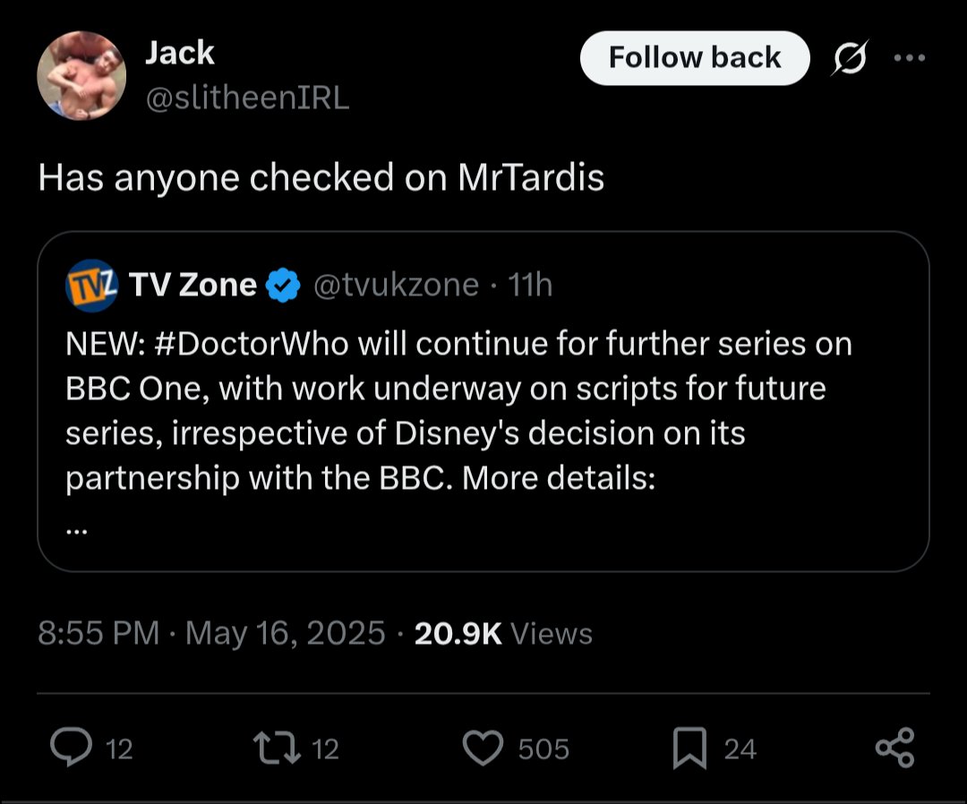 MrTARDIS tweet media