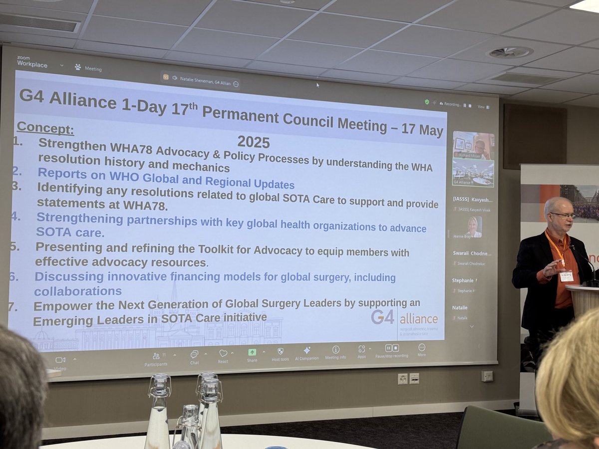 Kee Park (@keepark) on Twitter photo Excited to be at the permanent council meeting of <a href="/theG4Alliance/">The G4 Alliance</a>. An overview of day’s agenda. #globalsurgery movement. <a href="/HarvardPGSSC/">Harvard Global Surgery</a> #Geneva #WHA78 Excited to be at the permanent council meeting of <a href="/theG4Alliance/">The G4 Alliance</a>. An overview of day’s agenda. #globalsurgery movement. <a href="/HarvardPGSSC/">Harvard Global Surgery</a> #Geneva #WHA78