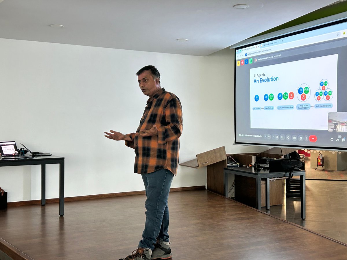thectotalk's tweet photo. AI Agents: The Next Leap Forward

Meet our keynote speaker for today’s session — Madhusudan Shekar, CTO at @googlecloud , here to share how AI agents are driving intelligent automation and accelerating business transformation.

#CTOtalk #AgenticAI #TechAtScale #AIInnovation https://t.co/w8wsMqgwZF