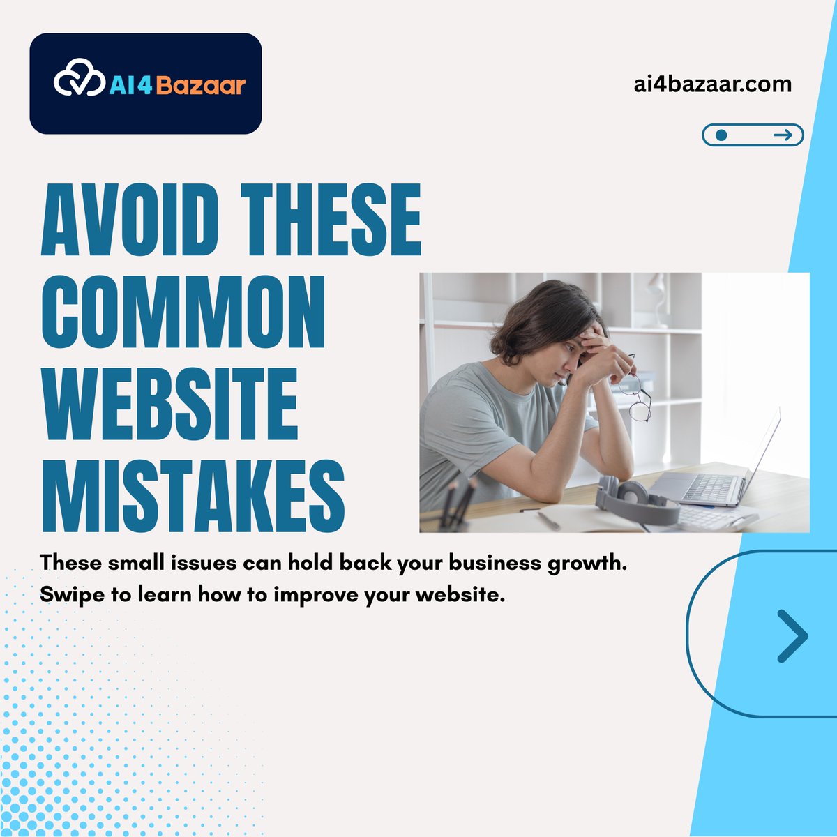 AI_4_Bazaar's tweet image. Your website is often the first place people learn about your business. A well-designed and easy-to-use site builds trust and helps turn visitors into customers.

#AI4Bazaar #GrowYourBusiness #BusinessWebsite #SmallBusinessSupport #MobileFriendly #WebsiteDesign