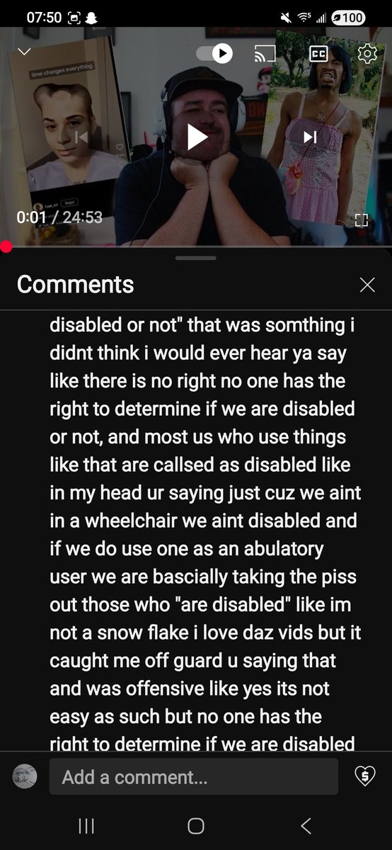 Kaylee23286826's tweet photo. I put this in @daz_black comments and would like for daz to know if aint hating i aint coming down i still love his vids what he said took alot of us by surprise but u went off a vid of someone who didnt explain it in the first few seconds of their vid very well - p1 https://t.co/hmAskMt6Hd