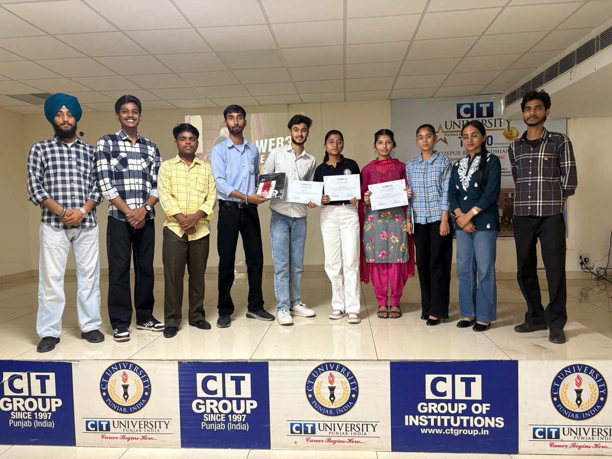 CrewsphereCTU's tweet image. ๐ Web3 Se Judo Yatra 2.0 X CTU ๐
Hey Crew! ๐
@CrewsphereCTU , in collab with @icphub_IN , hosted a thrilling Web3 + Blockchain Quiz at CT University!
๐ 3 intense rounds
๐ Certs, T-Shirts & a book
๐ฅ Amazing energy & participation!
#Web3SeJudo #ICPHubIndia #Crewsphere
