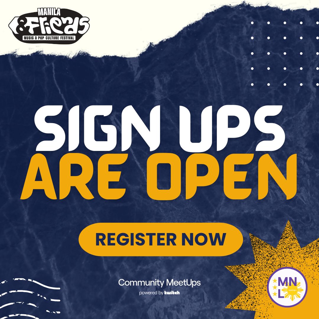 GET A CHANCE TO WIN AN &amp;FRIENDS EXPO TICKET FROM MANILA MEETUPS! 💜

Manila MeetUps will be having a booth in <a href="/andfriendsfest/">&FRIENDS Festival</a> and we want to meet our fellow <a href="/Twitch/">Twitch</a> people there.

Signup to our Manila Meetups Form below or in our bio! 💡  

#ManilaMeetUps #AndFriends2025