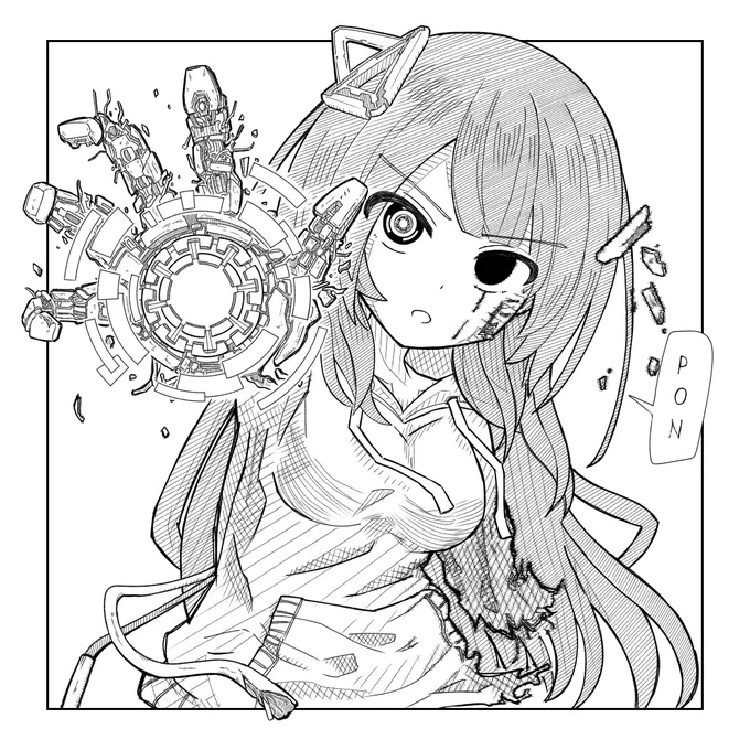 諦めない

 #ロボ子Art 
