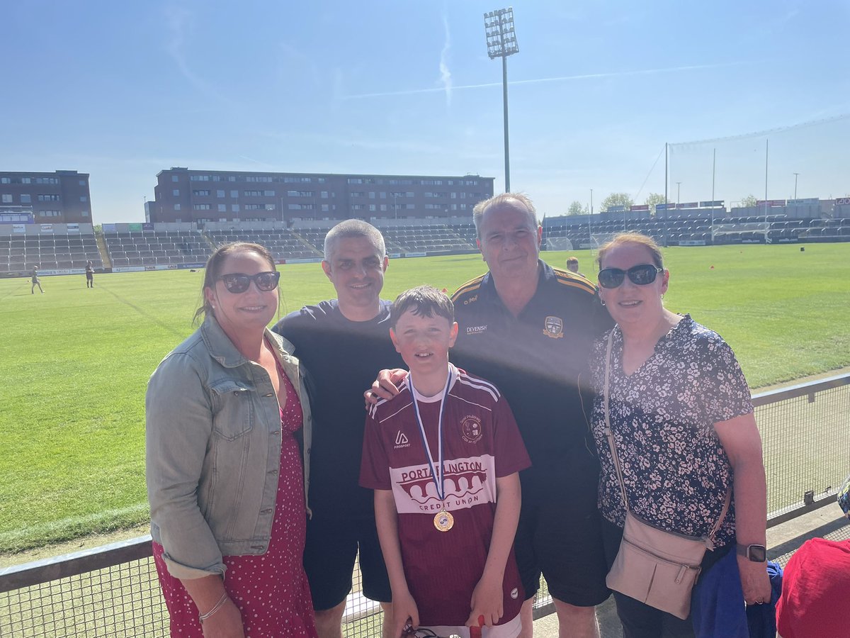 It’s been a great hurling week in our house Cumann na mBunscol Final win for Jack and North Midlands Shield final win for Ryan ! Many more to come 💙 Congratulations to Coláiste Íosagáin and Scoil Phadraig