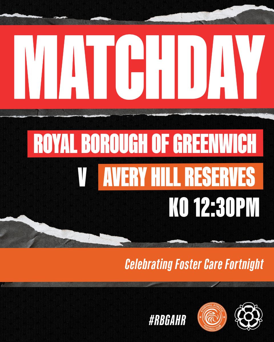 Royal Borough of Greenwich (@royal_greenwich) on Twitter photo 🔴 MATCHDAY 🟠
🆚 Avery Hill Reserves
⌚ KO 12:30pm
⭐ In celebration of #FostercareFortnight. ⭐
#RBGAHR <a href="/AveryReserves/">Averyhill Athletic Reserves</a> 🔴 MATCHDAY 🟠
🆚 Avery Hill Reserves
⌚ KO 12:30pm
⭐ In celebration of #FostercareFortnight. ⭐
#RBGAHR <a href="/AveryReserves/">Averyhill Athletic Reserves</a>