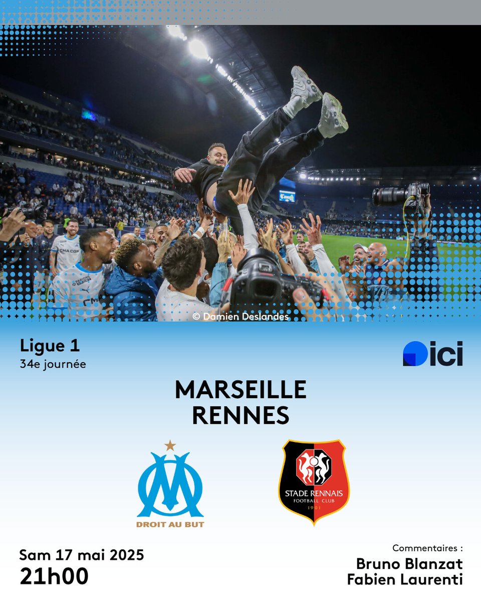 ici Provence (@ici_provence) on Twitter photo Une fiesta, ça se prépare :
🔥 OM-Rennes ce samedi
⏰ 21h
📍 Vélodrome
📻 En direct sur <a href="/ici_provence/">ici Provence</a>
📢 Chauffez la voix, aux commentaires <a href="/brunoblanzat/">Bruno Blanzat</a> a déjà perdu la sienne !
#Ligue1 #TeamOM Une fiesta, ça se prépare :
🔥 OM-Rennes ce samedi
⏰ 21h
📍 Vélodrome
📻 En direct sur <a href="/ici_provence/">ici Provence</a>
📢 Chauffez la voix, aux commentaires <a href="/brunoblanzat/">Bruno Blanzat</a> a déjà perdu la sienne !
#Ligue1 #TeamOM