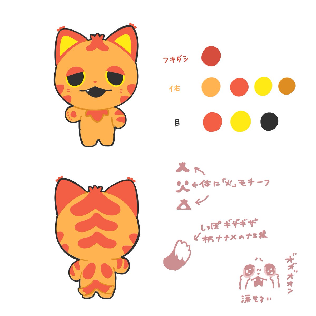 アカトラの背面デザイン気になるというコメントがあったので こんな