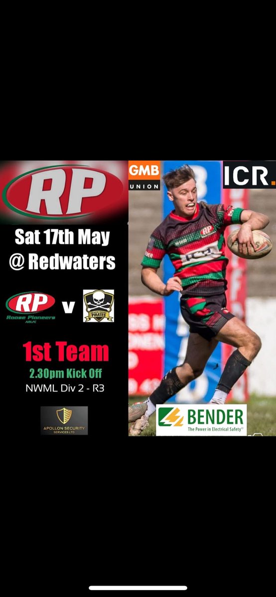RPARLFC's tweet photo. GAME DAY
🆚️ Parkside Golbourne
🏟 Redwaters
⏰️ 2.30pm kick off
🏆NWML Div 2
@bbccumbriasport 
🍻 Bar open before and after game so come and enjoy a pint or 2 in the sunshine while watching the game.  
#perfectsaturday 
#upthepio https://t.co/bnXuTTa68b