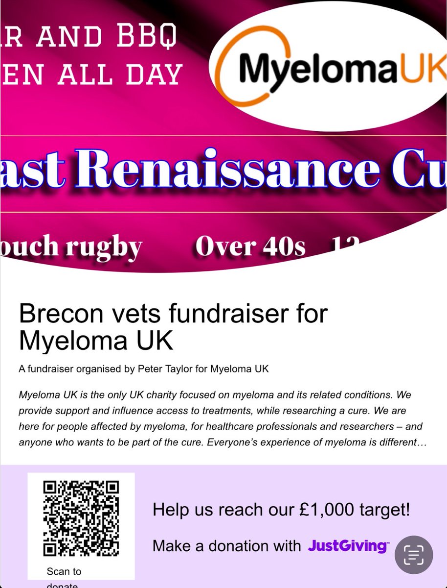 BaabaasBrecon's tweet photo. Today we host the East renaissance cup at Brecon RFC. It should be a fantastic day of rugby. We are also raising awareness and money for @myeloma. We have some great raffle prizes if anyone wants some go to the link and buy some. £2 a strip 3 for £5 Thanks. https://t.co/fK0BXqBKpj