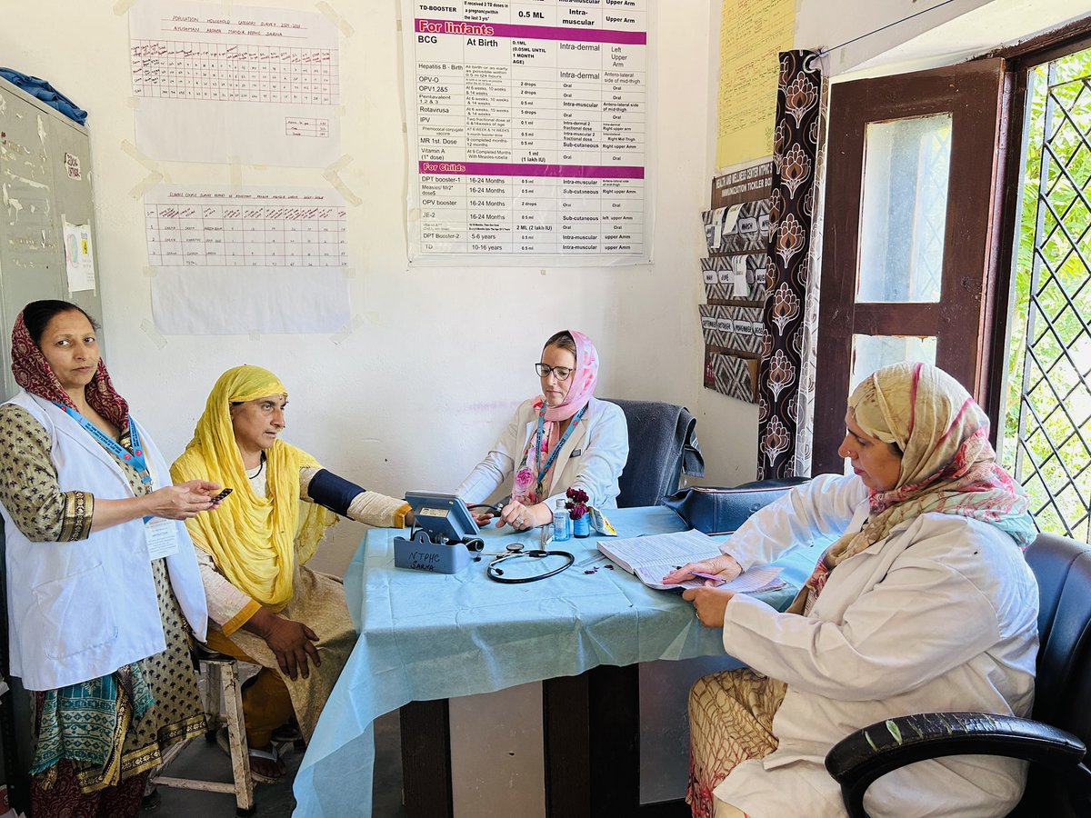 drfarri1's tweet photo. World Hypertension Day Celebrated today at AAM NTPHC SARNA @CMODoda @SyedAbidShah @dhs_jammu @Hamidzargar11 https://t.co/r9oYOS4rLG