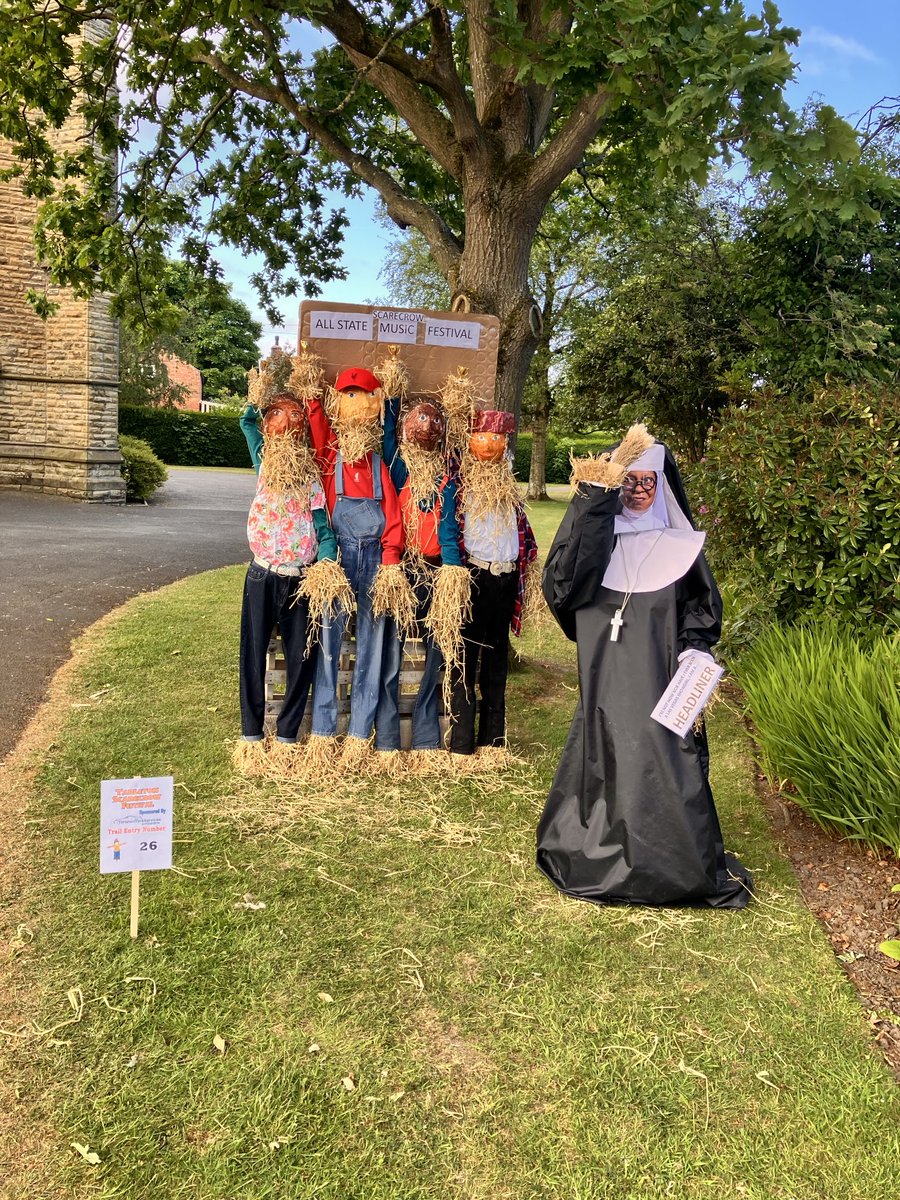 Contribution to the village, Scarecrow Festival with the theme Movies - Sister Act